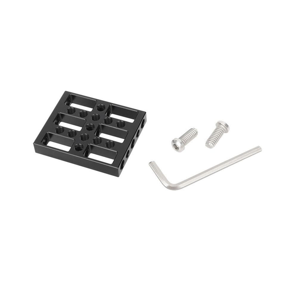 Cheese Plate With 1/4Inch Threaded Holes For Dslr Camera Cage Rail Block Dovetail Rods Diy Rig Accessory 4714110937311