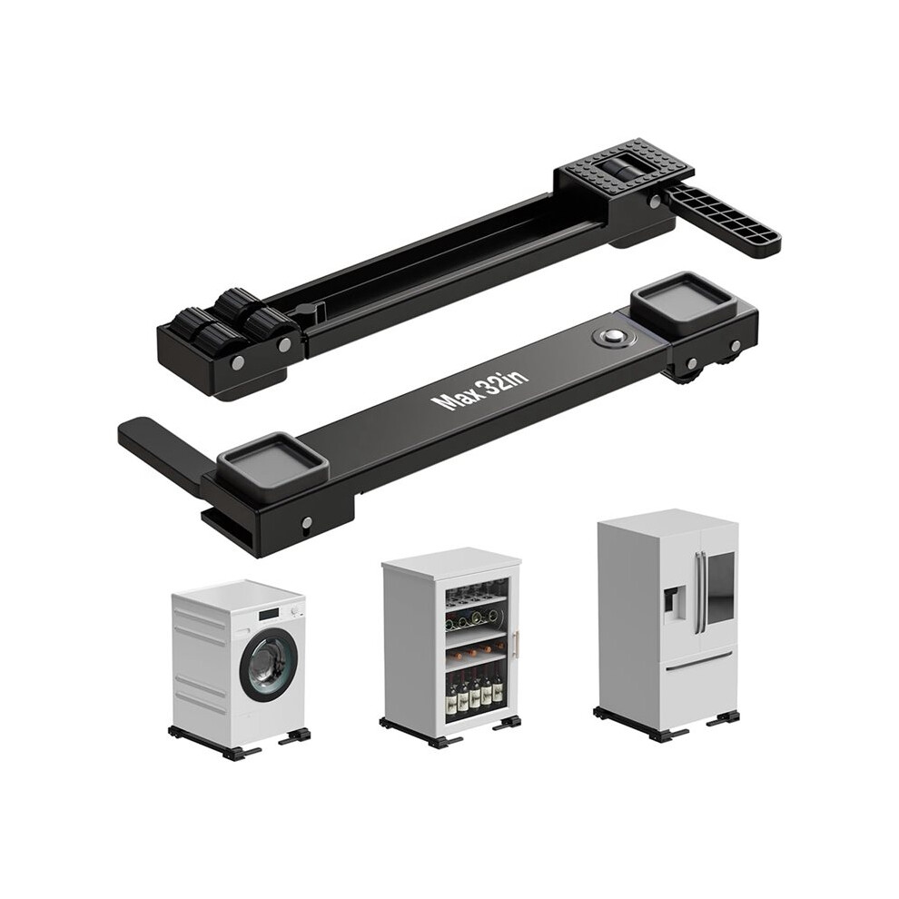 Appliance Rollers Heavy Duty Liftable Washing Machine Base,Extendable Sliders For Washer Dryer,Fridge,20-32 In 4713155453510