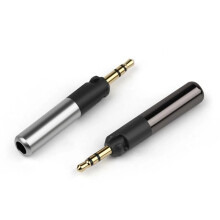 2St 2.5MM Jack Oortelefoon Plug Pin Adapter voor Momentum/Voor  HD558 HD518 HD598 -Ear Hoofdtelefoon Plug, Zwart