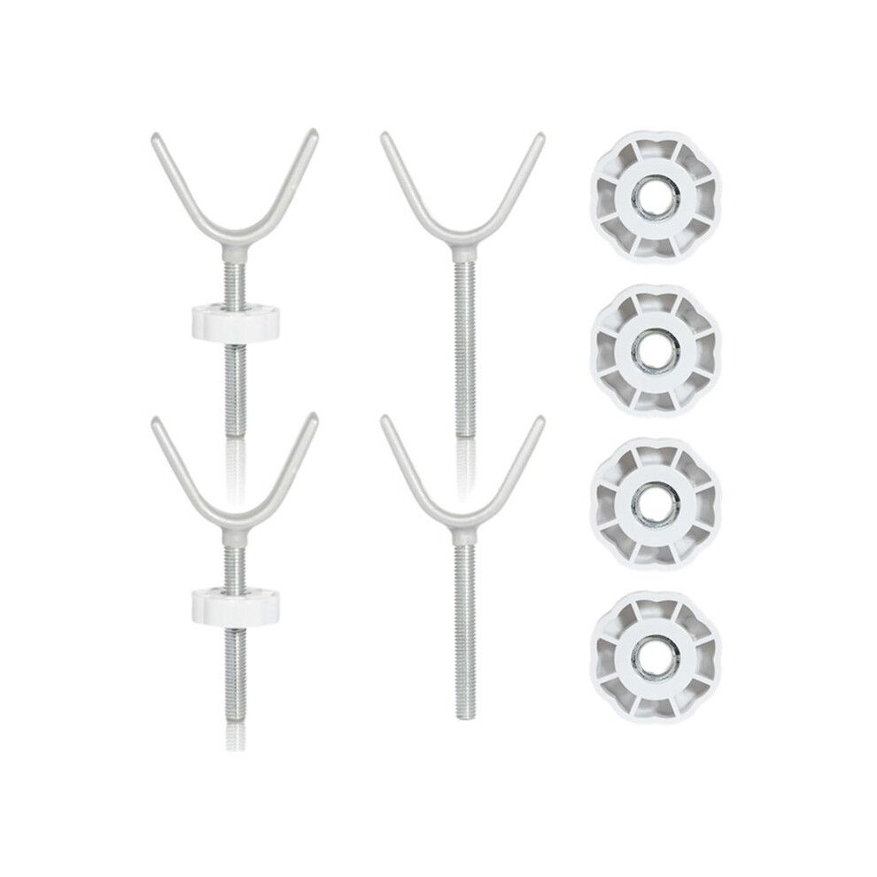 4-Pack Baby Gate Banister Adapter Y Spindle Rods M10 (10mm), Threaded for Pressure Mounted Baby and Pet Safety Gates