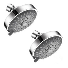 2PCS Shower High Pressure 5 Settings Showerhead with Adjustable Swivel Joint