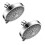 2PCS Shower  High Pressure 5 Settings Showerhead with Adjustable Swivel  Joint 1