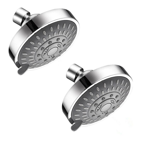 2PCS Shower  High Pressure 5 Settings Showerhead with Adjustable Swivel  Joint