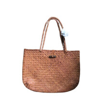 Sacs à BandoulièRe pour Femmes en Paille à la Mode Sacs de Plage Sacs de Rangement pour CosméTiques (Orange)