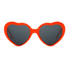 Heart Shape Light Effects Glasses Sunglasses for Women Girls Kids Party Club Sunglasses Valentine Lover Gifts(Red)