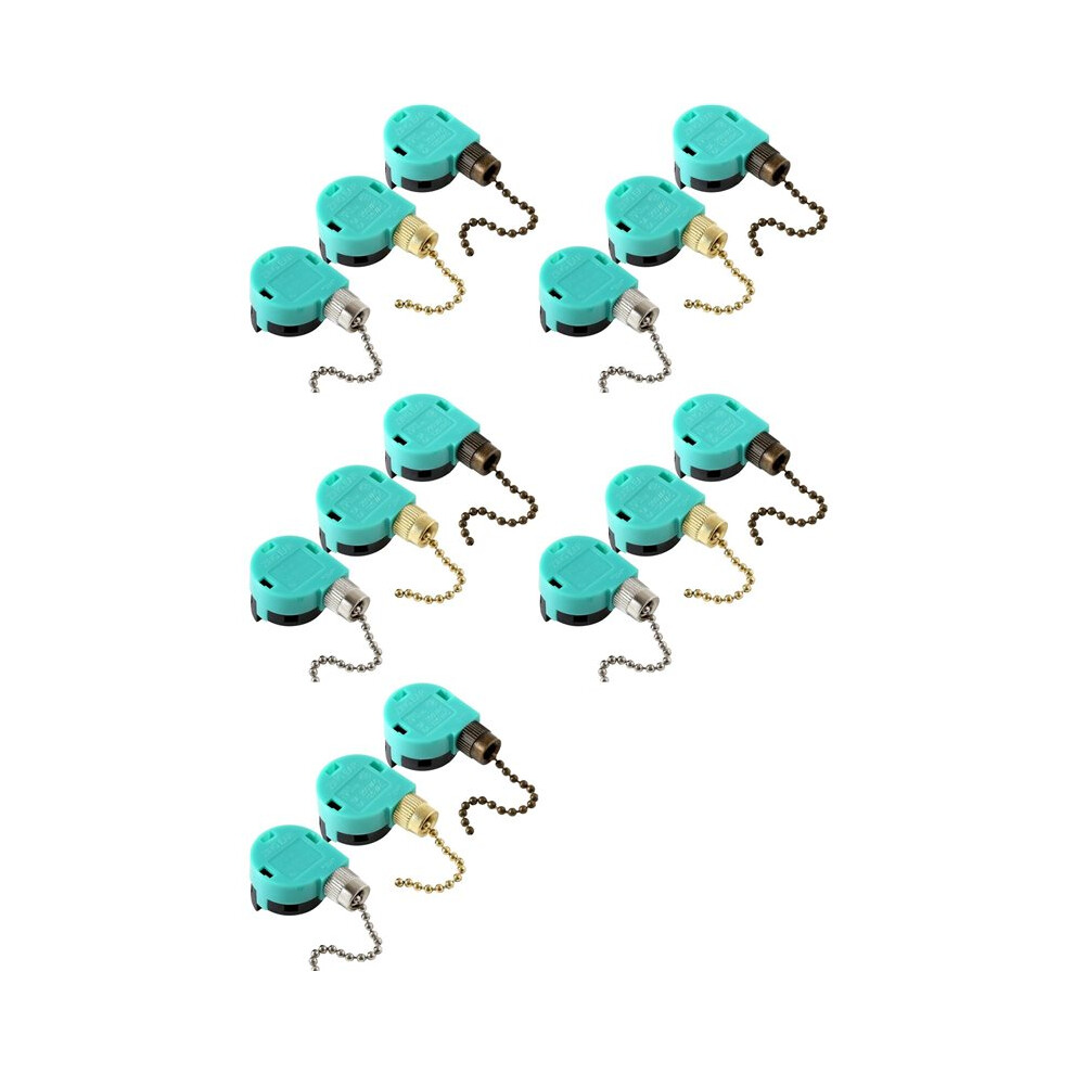 15Pcs Ze-268S6 Ceiling Fan 3 Speed 4 Wire For Ceiling Fans And Wall Lights Pull Chain Replacement Bronze 4712548027024