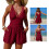 Athletic Conjoined Bathing Suit For Women Feature-Claret M 4