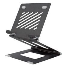 Supporto per Laptop Supporto per Laptop Pieghevole nel Metallo (Nero)