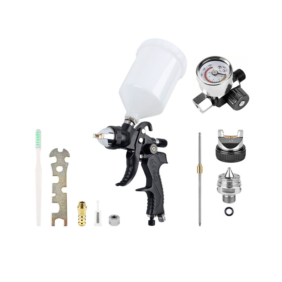 1.4/1.7Mm Caliber Paint Spray Gun Household Pneumatic Spray Gun 600Ml Atomization Hvlp Spray Gun Cordless Pneumatic Tool 4714231689731