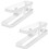 Egg Holder for Refrigerator, Space Saving Egg Tray Fridge Egg Tray for Refrigerator Countertop Cabinet(White) 1