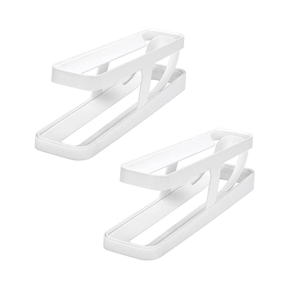 Semoic Egg Holder For Refrigerator, Space Saving Egg Tray Fridge Egg Tray For Refrigerator Countertop Cabinet(White)