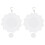 2 Pack 8 Inch 3D Sublimation Wind Spinner Blanks,Wind Powered Kinetic Sculpture,Double Sided Sublimation Wind Spinner 1