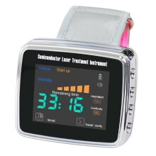 650nm Laser 15 Holes Physiotherapy Wrist Watch for Hypertension High Cholesterol Rhinitis Sinusitis Treatment Device