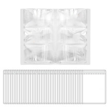 84-Grid Transparent Jewelry Storage Book&50Pcs Thicken PVC Zipper Closure Bags Travel Jewelry Earrings Display Case Box