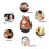Kitchen Timer Egg Timer Countdown Timer Mechanical Animal Family Timer 55 Minutes,for Cooking,Sports,Learning,Etc,Brown 5