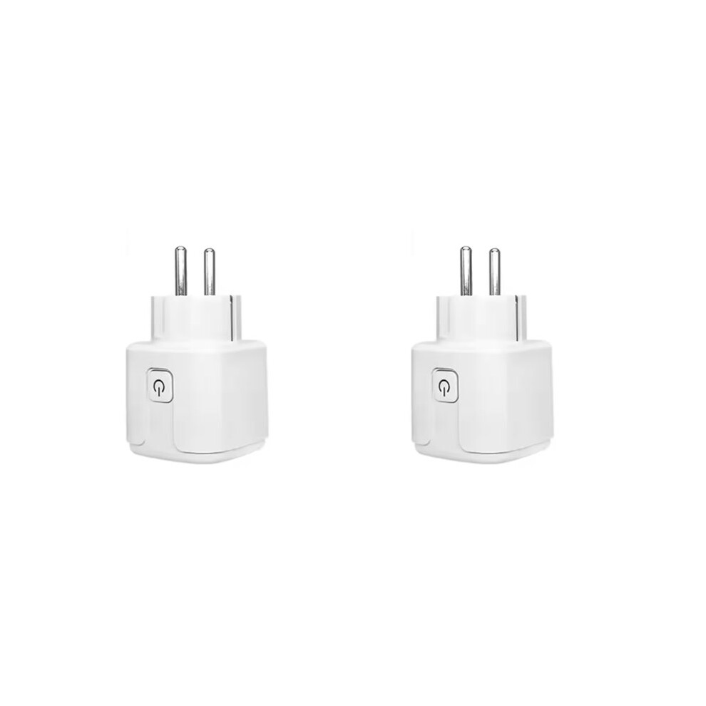 2X Tuya Wifi Plug 16A Power Monitor With Timing Function Eu Plug 4711154018174