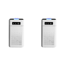2X Purificateur D'Air Portable Ioniseur Générateur D'Ions Négatifs Élimination des Odeurs de Fumée Filtre Hepa Assainisseur D'Air de Voiture