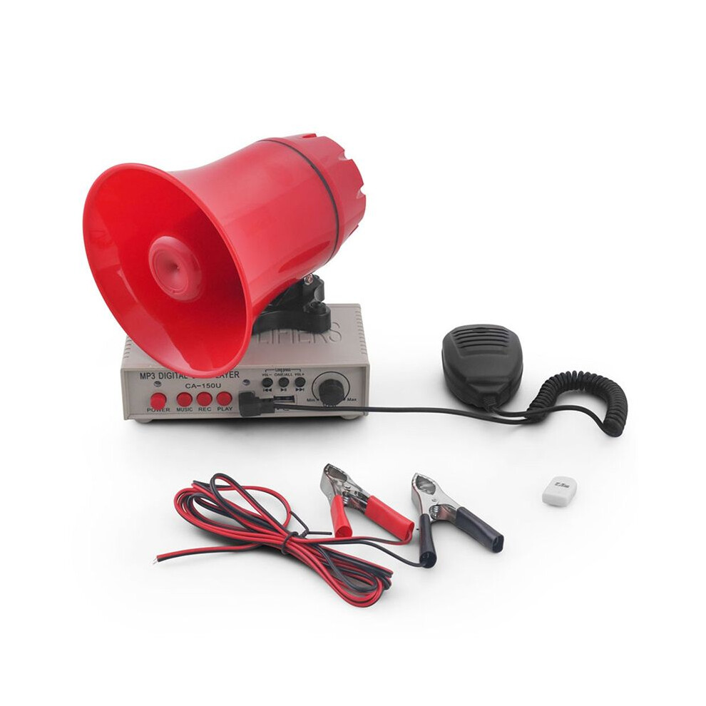 Car Warning Alarm Siren Horn Speaker With Amplifiers,Mic System And Card Reader Mp3 Player 6033360479777