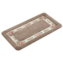 Pastoral Style Bath Carpet Rectangle Mat Anti-Slip Shower Room Rugs Carpets Floor Decor Toilet Carpets(40X60cm) E