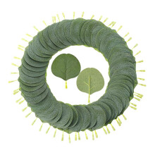 200 PeçAs de Folhas de Eucalipto Artificiais um Granel VegetaçãO Falsa Seda de Eucalipto Planta de Eucalipto Falsa DóLar de Prata para DIY