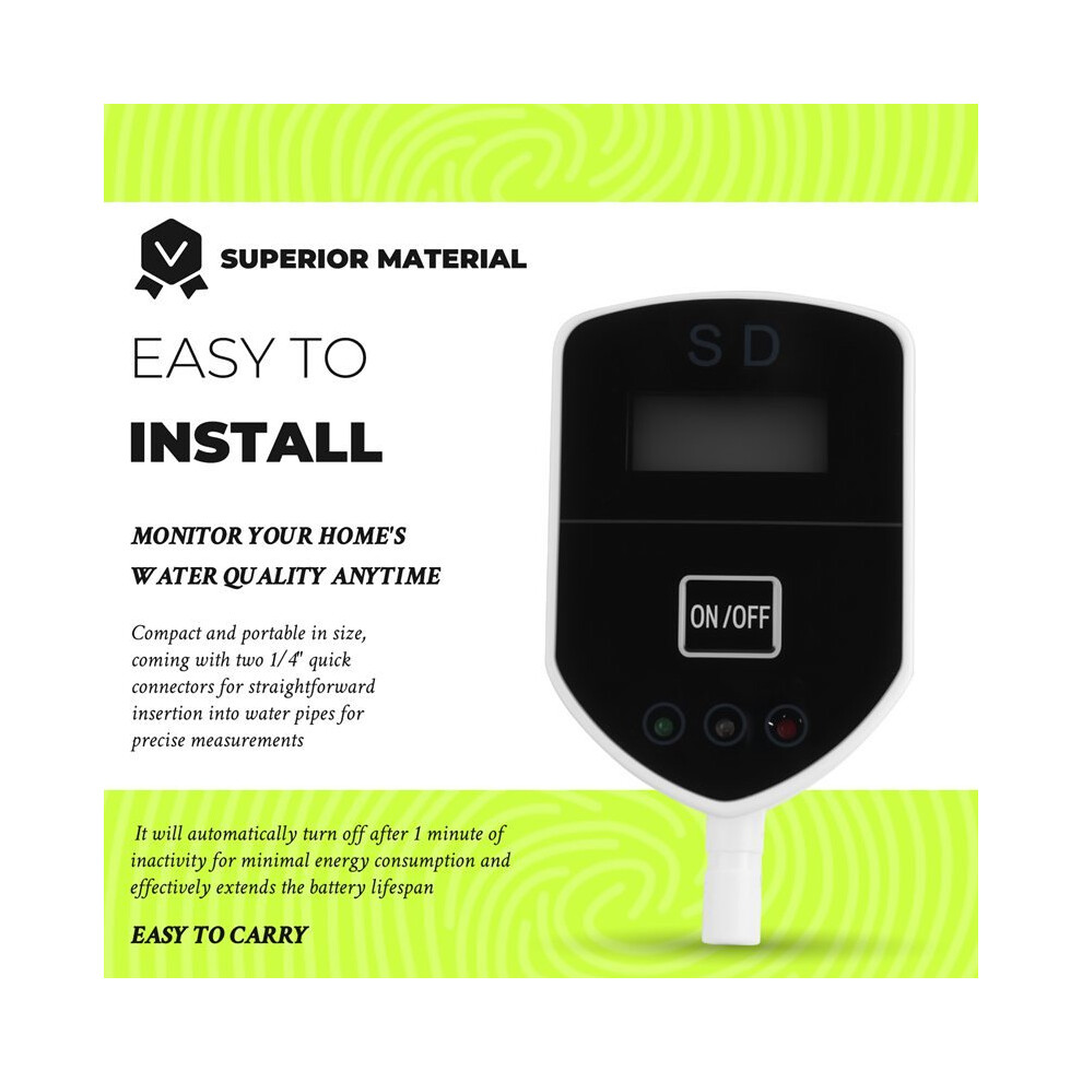 In- Tds Meter, Tds Digital Water Tester And Ppm Measurement Meter For Monitor, Aquariums, Hydroponics 6031379102648