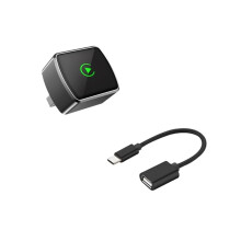 Car Wireless Carplay Android Auto Box 2 in 1 Box Wired to Wireless Dongle Stable BT WiFi Connect AUTO CarPlay Adapter