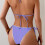 Backless Swimsuit Comfortable Separate Design Quick-rose red M 7