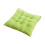 Coussin de siège carré en peluche Kabnic vert (2 pièces) 2