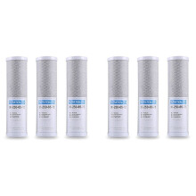 6Pcs Filtro Acqua Filtro Un Carbone Attivo Filtro Un Cartuccia da 10 Pollici Filtro Di Ricambio per Cartuccia Filtro Un Carbone CTO Block