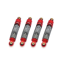 RC Auto Upgrade Verstelbare Oliedruk Schokdemper Kit voor FMS 1/24 FCX24 RC Auto Upgrade Accessoires Rood