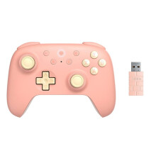 8BitDo Wireless 2.4G Gaming Controller with Hall Effect Joystick for PC  Raspberry Pi Android,Peach