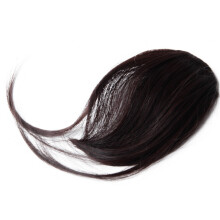 Clip-In Hair Extension Synthetic False Hair Piece Korean Wig Bangs Fringe Seamlessly Wig Seamless Wig Dark Brown