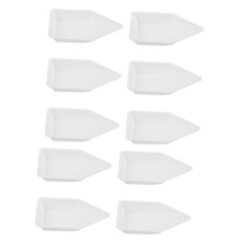 10 Stuks Weegbootje Vierkante Schaal Kleine Containers Weegschaaltje Weegbootje Lab Gewicht Fles