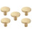 5 Pcs Gold Cabinet Knobs Pure Copper Decorative Round Knobs Handle Pulls Wall Hook Hardware for Kitchen Cabinets 1