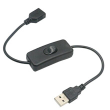 USB2.0 Hane Till Hona Laddningsförlängningskabel med  Skrivbordslampa Fläkt Driving Recorder Strömkabel Tvåkärnig Kabel 1m