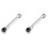 2X  1/4 Double Ended Quick Socket Ratchet Wrench Rod Screwdriver Bit Tools Ratchet Handle Wrench 1