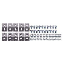 Conjunto de Conectores de Perfil de AlumíNio SéRie 2020 Suporte de Canto de 50 PeçAs para AcessóRios de Perfil de AlumíNio de Slot de 6 Mm