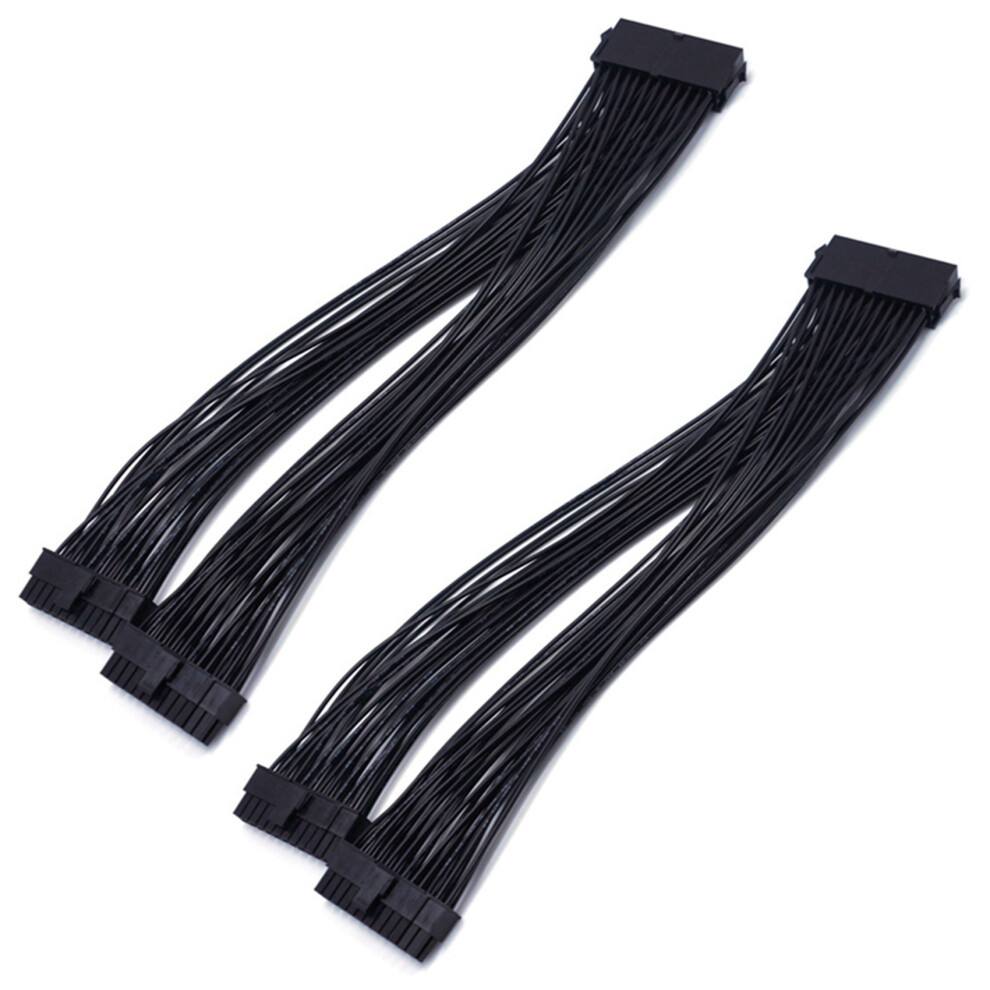 2X Atx 24Pin 1 To 2 Port Power Supply Extension Cable Psu Male To Female Splitter 24Pin Extension Cable 4713939446349