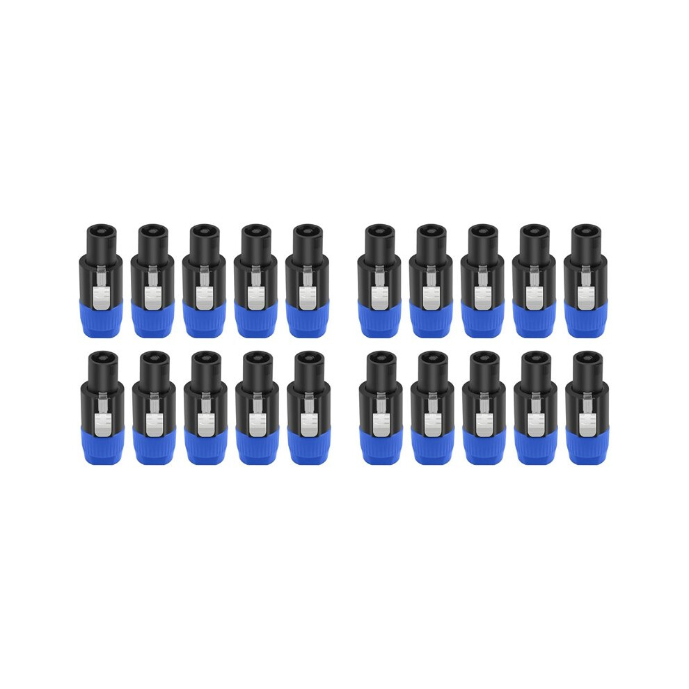 20Pc 4Pin Nl4fc Speaker Connector Ohm Plug Speaker Audio Cable Adapter Twist Lock 4Pin Speakon Female Jack Accessories,A 4714209451117