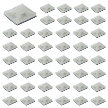 Self-Adhesive Plastic Wire Bundle Holder 3Mm Cable Tie Mount Base 200Pcs