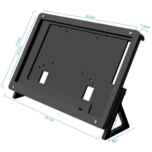 2X 7 Inch Lcd Acrylic Bracket Case Contact Screen Case Holder Bracket for Raspberry Pi 3 Model B+ 1
