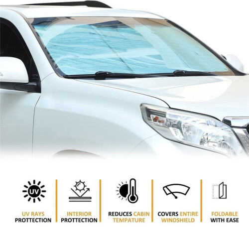 For  Land  Prado Car Window Windshield Sunshade Front UV Protect Reflector Sun Visor Accessories ,8PCS 1