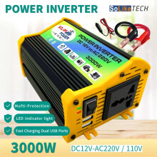 Car Inverter Voltage Transformer Modified Sine Wave Power Inverter DC12V to AC 220V 3000W Converter Dual USB