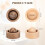 Natural Wood Essential Oil Diffuser : 2 Pieces Handmade Wooden Aromatherapy Decorations, Reusable Portable Diffuser 5