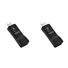 2X Repetidor de Red Ethernet Adaptador Wifi Universal USB Inalámbrico de 300 Mbps para TV