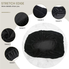 Guitar Cover,Guitar Protector,Guitar Gig Bag,Protective Sleeve For Acoustic,Classical,Flamenco,Arch Top And Cutaway Guitars,Black Velvet
