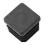 200pcs Plastic Square Tube Inserts End Blanking Caps 20mm x 20mm Black 5