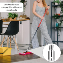 Thread Tip Replacement,Ultra Threaded Tip Repair Kit 1 Inch Extension Pole Adapter Tips for Mop Broom Brush 2set
