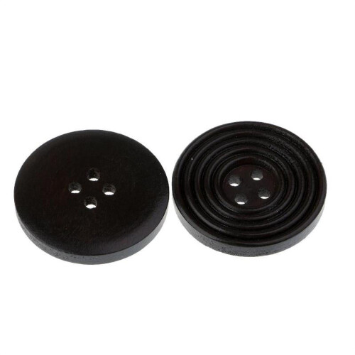 Trärunda 4-hålsknappar 30 mm – 20 st 2