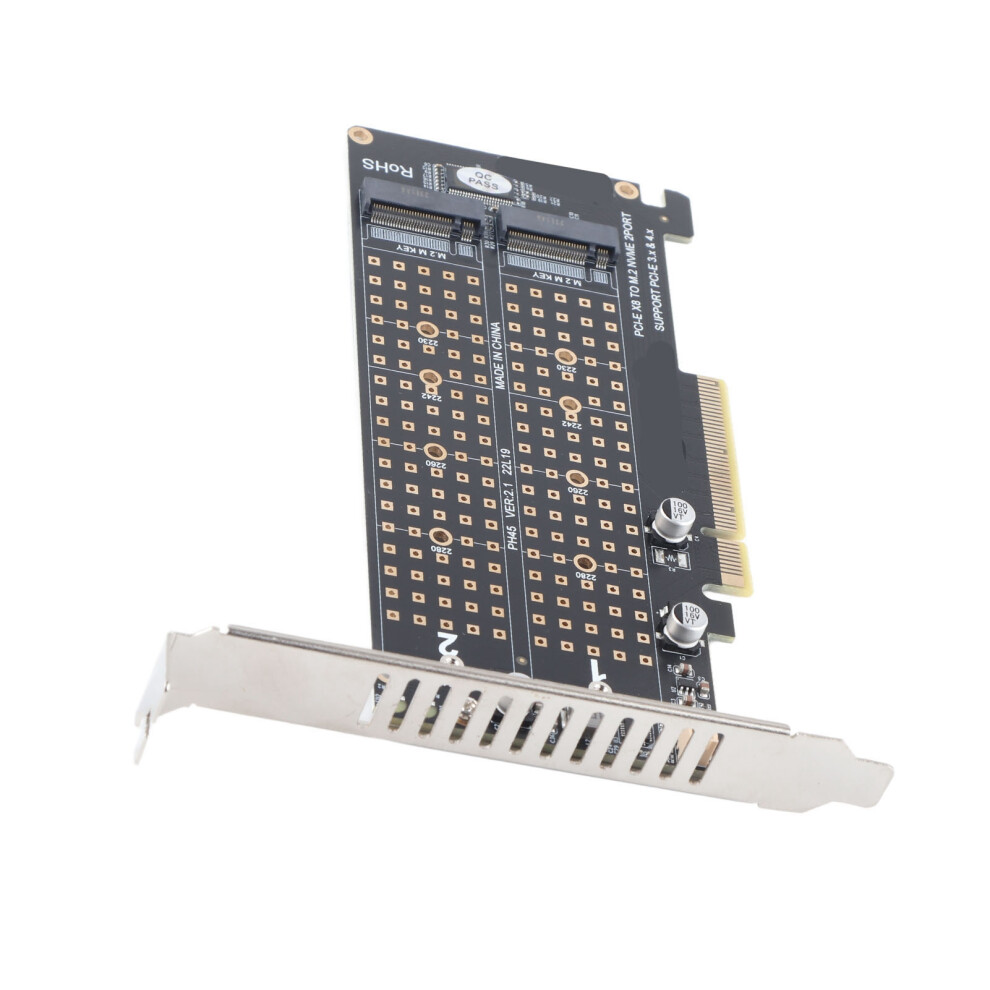 Pcie X8 To Dual M.2 Nvme Adapter 64Gbps 7806371598374